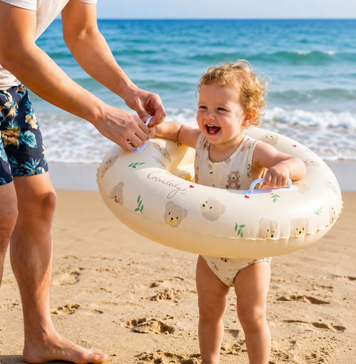 Sunny Cove — Flotador de Bebé con Parasol UPF50+