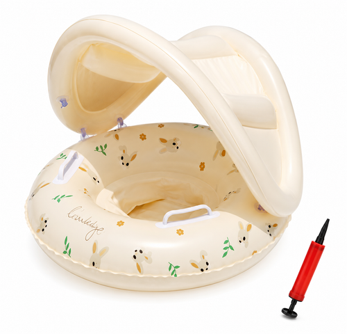 Sunny Cove — Flotador de Bebé con Parasol UPF50+